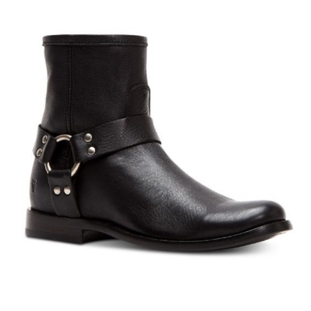 Frye Phillip black booties sz 7